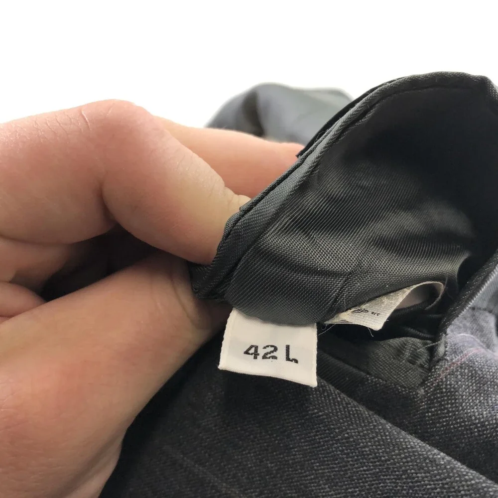 Vintage Christian Dior Monsieur Suit Jacket Mens 42L Pinstripe Double Breasted